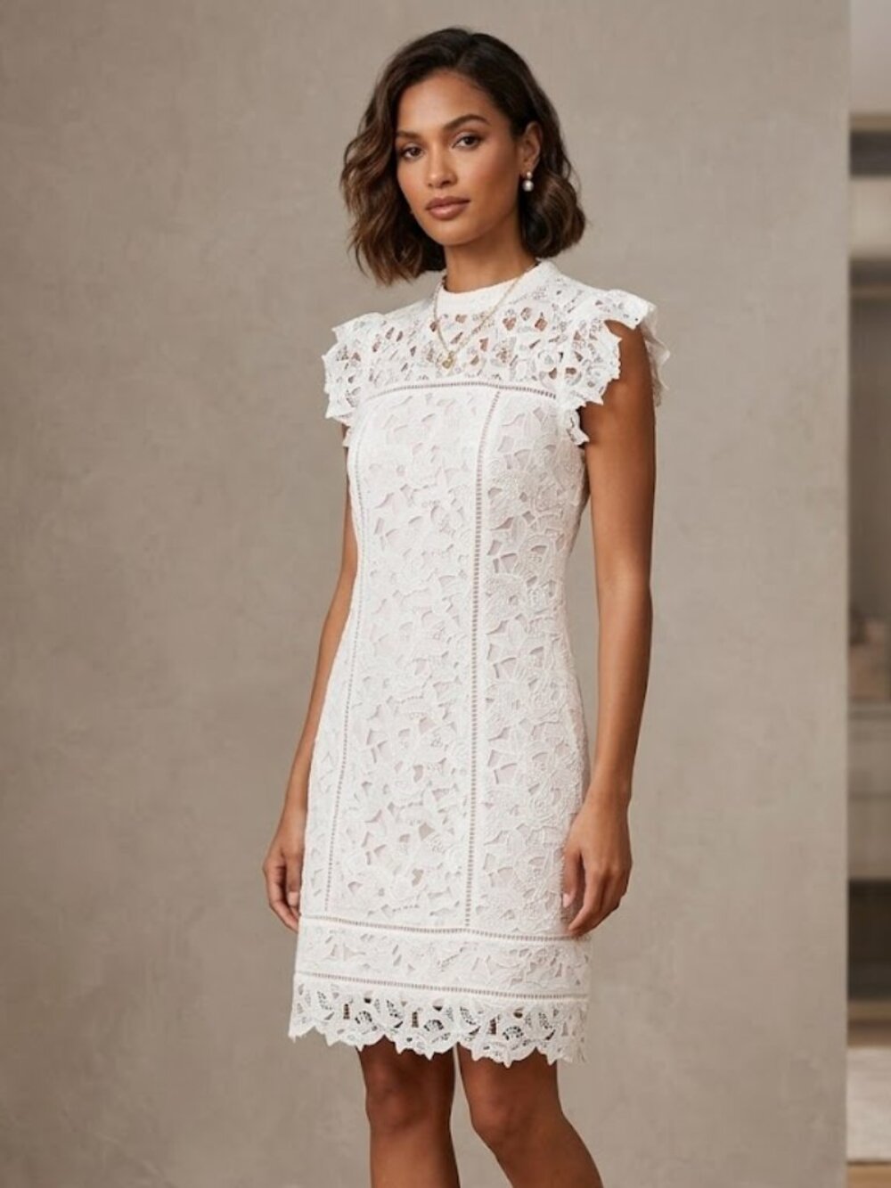 Vineyard Vines NWT White Lace Shift Dress